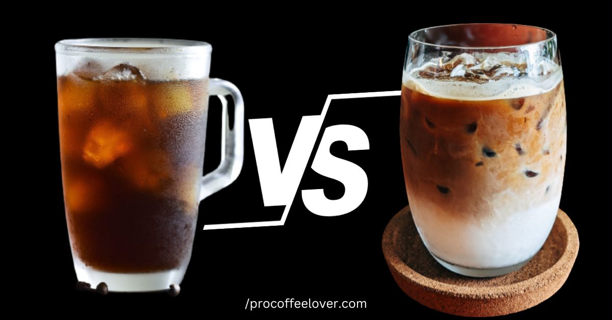 ICED COFFEE VS ICED LATTE